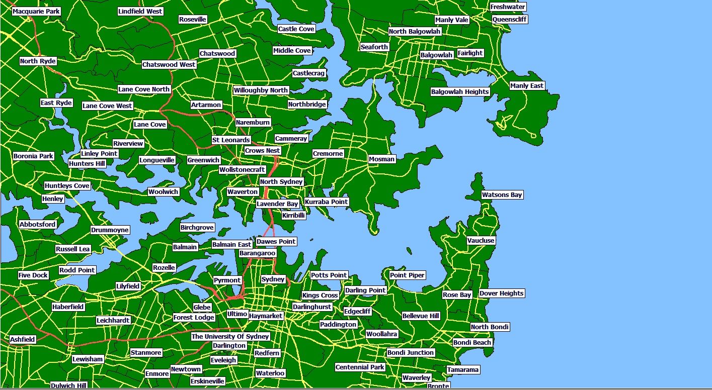 Sydney Map Suburbs Pdf